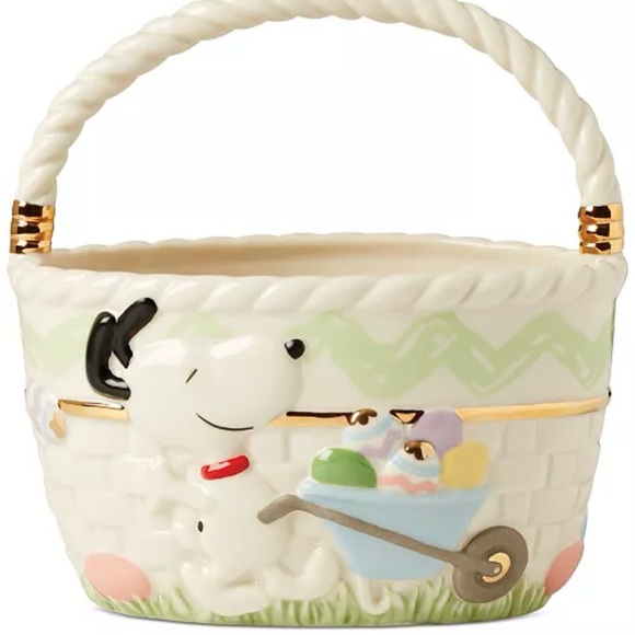 Lenox Peanuts Snoopy Easter Decor bnib - Picture 2 of 9